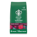 Starbucks Ground Coffee, Dark Roast Hot or Iced Coffee, Decaf CaffÃƒÆ’Ã‚Â¨ Verona, Six 12 oz BagsÃƒÂ¢Ã¢â€šÂ¬Ã¢â‚¬Â¹