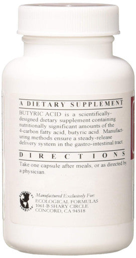 Ecological Formulas 2:1 Ratio Butyric Acid Capsules 90 Count