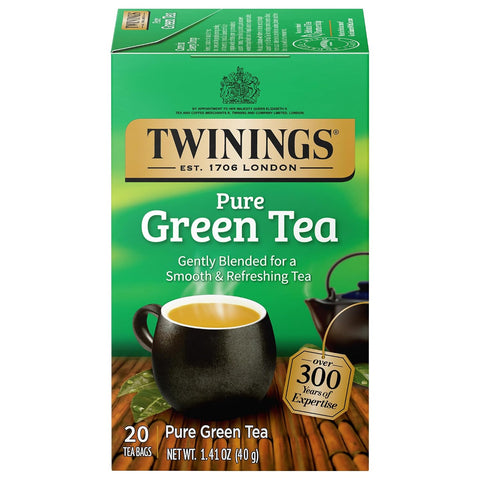Twinings Lemon & Ginger, Caffeine-Free Herbal Tea Bags, 100 CT Box (1 Pack) | Spicy & Tangy, Ginger, Lemon Peel, Lemongrass, Blackberry Leaves, Soothe Digestion, 100 Foil Lined Individually Wrapped Bags