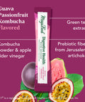 MegaFood Kombucha Powder - Probiotics For Digestive Health- Water Enhancer - Prebiotics And Probiotics For Women & Men - Support Gut Health - 2 Billion Cfu - Guava Passion Fruit - 10 Count (Pack Of 1)