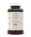 Herbera Star Anise 120 Capsules, 500 Mg, Star Anise (Illicium Verum) Dried Seed (120 Capsules)