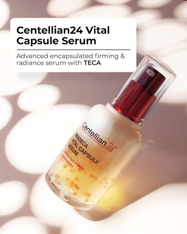 Centellian 24 Vital Capsule Serum (1.69 Fl Oz) - Ampoule For Moisturizing Skin Elasticity Protection & Soothing Teca, Centella Asiatica, Vitamin C, Collagen & Elastin