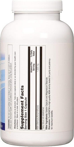 PureMSM 250 Caps By Natural Balance (Formerly known as Trimedica)
