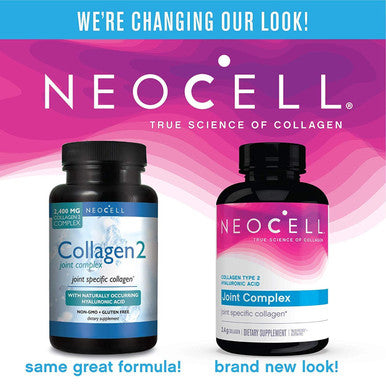 Neocell Collagen Type 2 Immucell Complete Joint Support Capsules, 2400 Mg, 120 Count (120x2)
