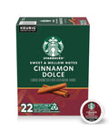 Starbucks K-Cup Coffee Pods, Caramel Naturally Flavored Coffee For Keurig Brewers, 100% Arabica, 1 Box (22 Pods)