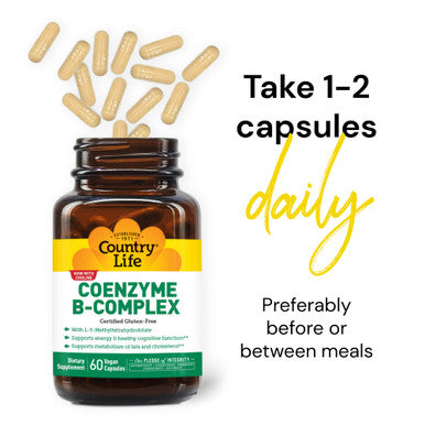 Country Life Coenzyme B-Complex 60 Vegi-Caps