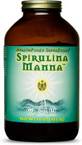 HealthForce SuperFoods Spirulina Manna, All-Natural Nutrient-Rich Superfood, Vitamins, Minerals, Amino Acids, Organic, Vegan, Gluten-Free, Non-GMO, 16 Ounces Powder