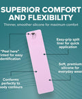 Epiderm Silicone Gel Scar Strips - Premium-Grade Silicone Scar Tape For Optimal Scar Care-Versatile, Flexible & Reusable - Ideal For C-Section, Tummy Tuck & Cardiac Surgery Scars - 1.4"X6", Clear