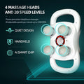 Deity Massage Gun Deep Tissue, 4-Heads Handheld Electric Body Massager, Rechargeable Percussion Massager For Pain Relief In Back, Leg, Neck, Shoulder And Body, Relax Perfect Gifts For Man Women, White