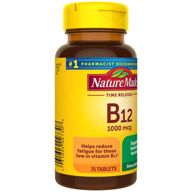 Nature Made Vitamin B12 1000 Mcg Time Release Tablets 75 Count (Packaging May Vary)