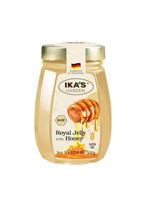 Ika's Garden Raw Manuka Honey with Blossom Honey - 100% Pure, Unfiltered, Gluten-Free Ã¢â‚¬â€œ Product of Germany, 17.6 oz (500g) Jar