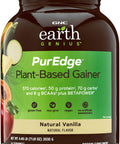 GNC Earth Genius PurEdge Plant-Based Gainer - Natural Vanilla, 14 Servings, 50 Grams of Plant-Based Protein