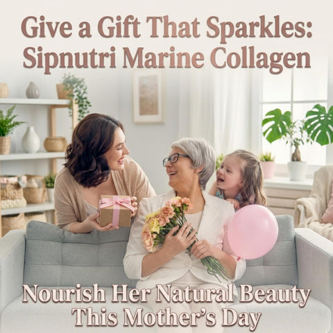 Sipnutri Diamond Marine Collagen Drink For Mom 15000Mg Hydrolyzed Collagen Peptides With Vitamin C Pomegranate Healthy Hair Skin Nails Joints Bones Support 50 Ml X 10 Bottles