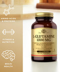 Solgar L-Glutamine 1000 Mg - 60 Tablets Pack Of 3 - Non-Gmo Vegan Gluten Free Kosher - 90 Total Servings