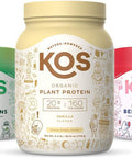 Kos Powerplant Bundle (Organic Plant-Based Vanilla Protein Powder + Organic Reds Blend + Organic Greens Blend)