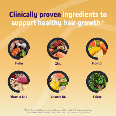 Herbtonics Foli Gummies Biotin Gummies With Hair Vitamins Hair Growth Supplement For Women & Men Hair, Skin And Nails Vitamins Gummies For Women Vitamins For Hair Growth 60 SugarGummies