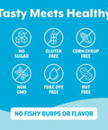 Viactiv Omega 3 Fish Oil Gummies. Epa Dha Supplement For Heart Health And Brain Health 30 Sugar Gummy Vitamins 1Pc Serving
