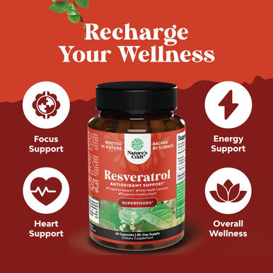 Natures Craft Bundle of Herbal Uric Acid Cleanse and Detox and Anti Aging Trans Resveratrol Supplement - - Essential Daily Kidney Cleanse and Uric Acid Support for Adults - Natural Joint Support Supplement