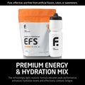 EFS Hydration & Endurance Drink Mix - Premium Carbohydrates for Energy & Performance Electrolytes for Rapid Rehydration & Running Cycling and Triathlon Nutrition | Isotonic Energy Fuel | Orange