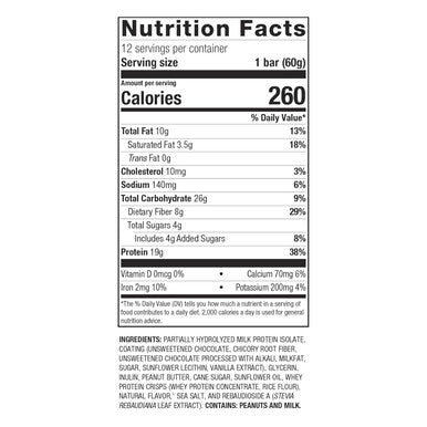 Metagenics Ultra Protein Bar - Meal Replacement Bar - Fitness Bar - With Fiber Iron & Calcium - 12 Bars