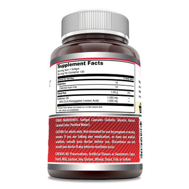 Amazing Formulas Cla | Conjugated Linoleic Acid Supplement | 1250 Mg | 120 Softgels | Non-Gmo | Gluten-Free | Made In Usa