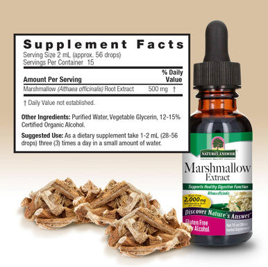 Nature'S Answer Marshmallow Root with Organic Alcohol 1-Fluid Ounce