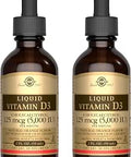 Solgar Liquid Vitamin D3 125 Mcg (5000 Iu) 2 Fl Oz Pack Of 2 Natural Orange Flavor Helps Maintain Healthy Bones and Teeth Immune System Support Gluten and Dairy 118 Total Servings