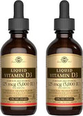 Solgar Liquid Vitamin D3 125 Mcg (5000 Iu) 2 Fl Oz Pack Of 2 Natural Orange Flavor Helps Maintain Healthy Bones and Teeth Immune System Support Gluten and Dairy 118 Total Servings