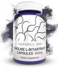 Choline L-Bitartrate Capsules 500mg (90 Count) | Choline Supplement | Supports Cognitive Function, Mental Performance and Physical Endurance