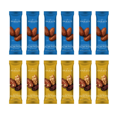 Sahale Snacks Maple Pecans Glazed Mix, 4 oz Pouches (6 Packs) Dry-Roasted, Deluxe Mixed Nuts with Cherries, Apples, Maple, and Cinnamon - Non-GMO, Kosher, and Certified Gluten-Free Snacks