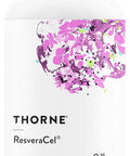 Thorne Resveracel - Nicotinamide Riboside With Quercetin Phytosome And Resveratrol - Support Healthy Aging, Methylation, Cellular Energy Production And Metabolism - 60 Capsules - 30 Servings