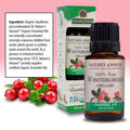 Nature'S Answer Nature s Answer USDA Organic Wintergreen Essential Oil 100% Pure | Natural Aromatherapy Oil for Diffuser/Humidifier Steam Distilled 0.5 fl oz. (15ml) | Made in USA