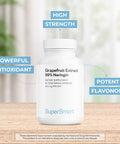Supersmart Grapefruit Extract 600 mg Per Day Standardized to 99 Naringin Weight Loss Pills Immune System Booster Antioxidant Supplement NonGMO Gluten Free 60 Vegetarian Capsules