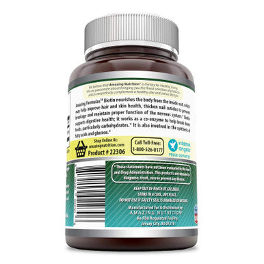 Amazing Formulas Biotin 15000 Mcg - Supports Healthy Hair, Skin & Nails - Promotes Cell Rejuvenation - Supports Healthy Metabolism & Digestive Health (200 Capsules)