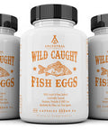 Ancestral Supplements Wild Caught Fish Eggs - Supports Brain, Heart, Fertility and Inflammatory Health (Whole Food Source of Omega-3 Fatty Acids, Vitamins D, K2 & A) 30-day supply