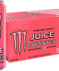 Monster Energy Juice Monster Pacific Punch, Energy Drink, 16 Ounce | Energy + Juice, Pack of 15