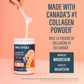 Organika Electrolytes + Enhanced Collagen- Strawberry Peach Flavour- Sugar- Hydration + Protein 360 Gram - 30 Servings