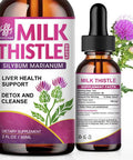 iMATCHME Milk Thistle Liquid Drops, Liver Support Supplement for Liver Cleanse Detox & Repair, Milk Thistle Extract Organic, Non-GMO, Alcohol-Free, Vegetarian & Gluten-Free (2 Fl.Oz)