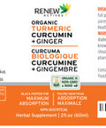 Renew Actives Turmeric Liquid Extract With Ginger & Lemon Oil