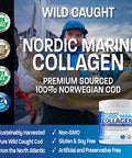 Bronson Marine Collagen Peptides Hydrolyzed Protein Powder 100% Wild Caught Nordic Cod Verified Sustainable Source for Joints Skin Hair Nails & Bones 150g (5.29oz)