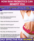 Dr. Formulated Raw Probiotics for Women 100 Billion CFUs with Prebiotics, Digestive Enzymes, Approved Women's Probiotic for Adults Shelf Stable Probiotic Supplement Capsules