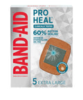 Band-Aid Brand Pro Heal Adhesive Bandages With Hydrocolloid Gel Pads, Extra Large Clinically Tested Waterproof Bandages For Better Healing Of Minor Wounds, Sterile First Aid Bandages, 5 Ct