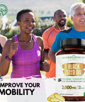 Mother Nature Organics Superfoods for Organic Living Organic Black Seed Oil 2000Mg - 60 Softgel Capsules (Non-Gmo) Premium Cold-Pressed Nigella Sativa - Black Cumin Seed Oil With Omega 3, 6, 9 - Darkest, Highest Tq Content