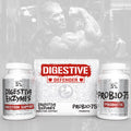 Rich Piana 5% Nutrition Digestive Defender | Probio-75 & Digestive Enzymes Digestion Supplement | Premium Quality Digestive Enzymes with Probiotics and Prebiotic Fiber | 120 Gelatin Capsules (30 Svgs)