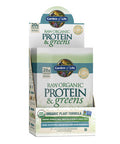 Garden of Life Raw Organic Protein & Greens Lightly Sweet - Vegan Protein Powder For Women And Men Plant And Pea Protein Greens Probiotics Gluten Free Low Carb Shake Made Without Dairy 10Ct Tray