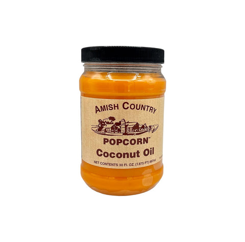 Amish Country Popcorn | Coconut Oil | Vegan, Tree Nut and Peanut Free | Old Fashioned, Non-GMO and Gluten Free (15 oz)