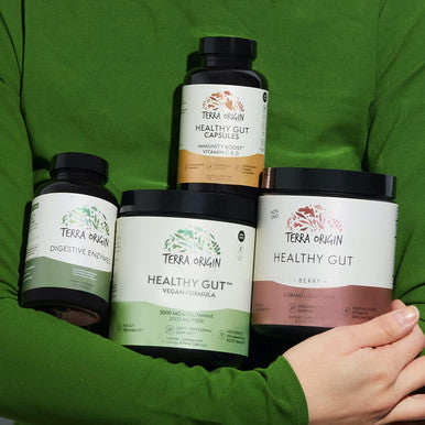 Healthy Gut Vegan Formula | With L-Glutamine And Clinically Proven Ingrediens | Supports Gut Permeability, Gastrointestinal Support, Helps Alleviate Stomach Discomfort And Boost Immunity*