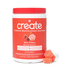 Create Creatine Monohydrate Gummies for Men & Women | 1.5g Creatine per Gummy for Muscle Strength Endurance Recovery & Focus | Vegan Non-GMO Gluten-Free | Premium Sour Cherry Flavor | 90 Count