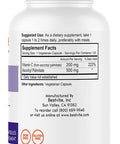 Ascorbyl Palmitate 500mg (120 Vegetarian Capsules) - No Stearates - No Fillers - No Flow Agents