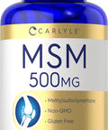 Carlyle MSM Supplement | 500mg | 200 Capsules | Non-GMO and Gluten Formula | Methylsulfonylmethane